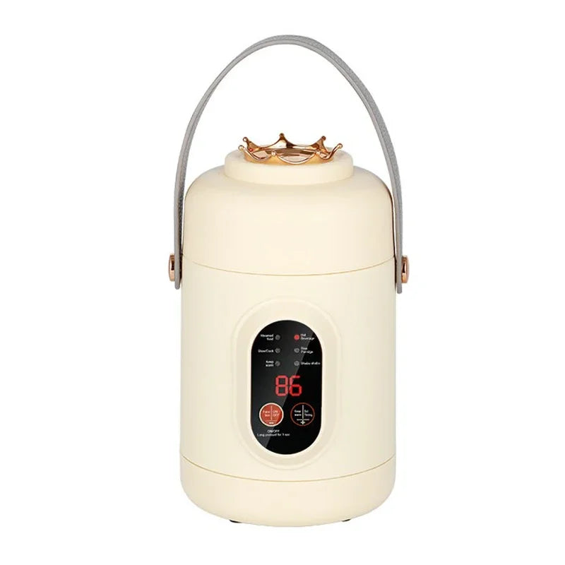 Portable Electric Kettle Rice Cooker Lunch Box Mini Soup Stew Slow Cooking Pot Porridge Food Steamer Noodles Pasta Heater Hotpot