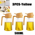 Olive Oil Spray Bottle for Oil Bottle Pouring for Cooking Oil Spices Camping Dispenser with Automatic Lid Spice Shaker